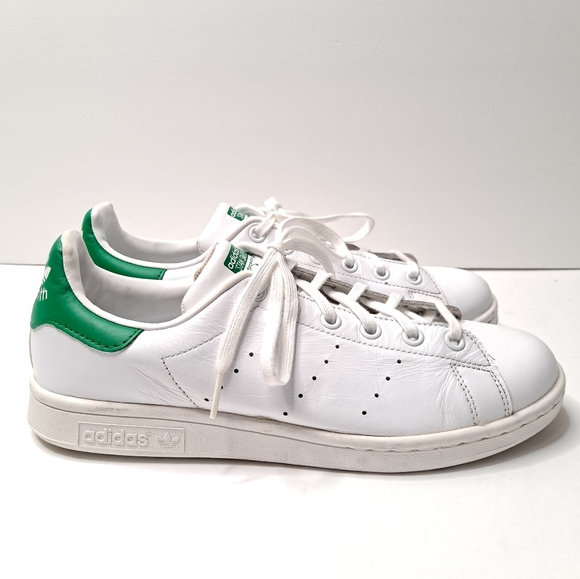 Adidas Stan Smith Ortholite Sneakers Size Men 7 Size Women 9 White and Green - Picture 3 of 8